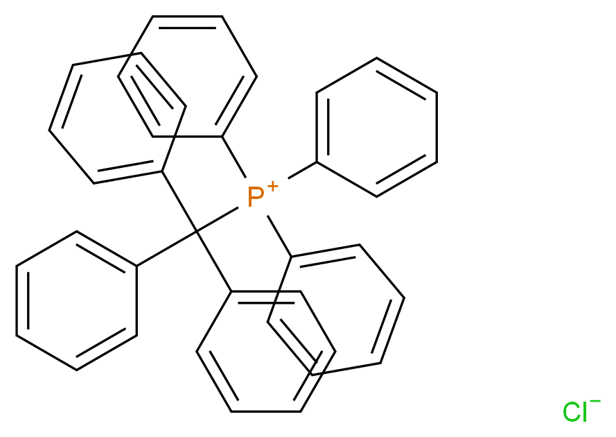 (三苯甲基)三苯基氯化磷_分子结构_CAS_48234-64-6)