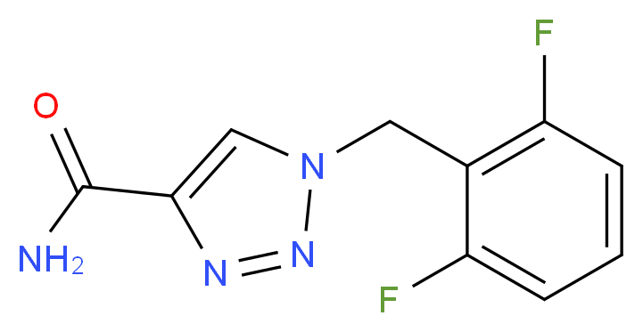 1-[(2,6-difluorophenyl)methyl]-1H-1,2,3-triazole-4-carboxamide_分子结构_CAS_106308-44-5