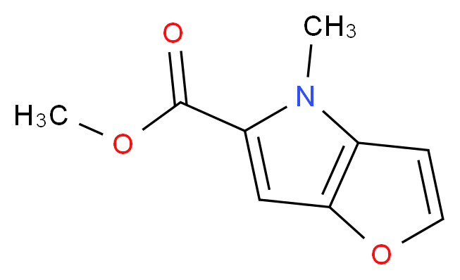 methyl 4-methyl-4H-furo[3,2-b]pyrrole-5-carboxylate_分子结构_CAS_164667-61-2)