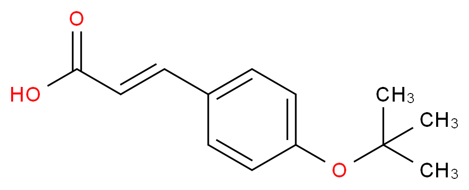 (3E)-3-(4-TERT-BUTOXY-PHENYL)ACRYLIC ACID_分子结构_CAS_364778-12-1)