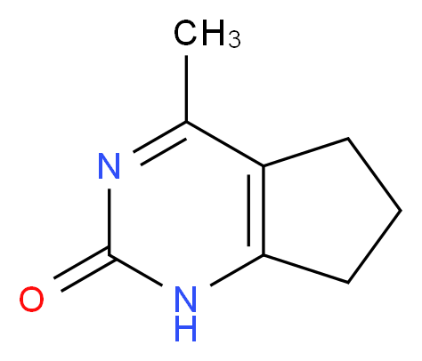 4-methyl-1,5,6,7-tetrahydro-2H-cyclopenta[d]pyrimidin-2-one_分子结构_CAS_88267-95-2)