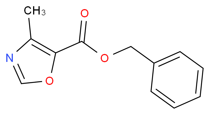 benzyl 4-methyl-1,3-oxazole-5-carboxylate_分子结构_CAS_1071676-06-6