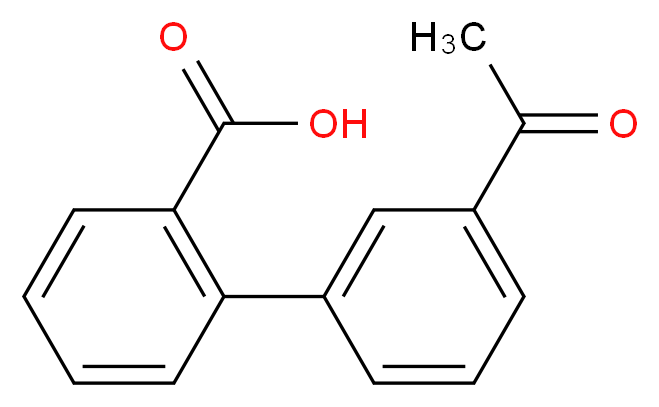 2-(3-acetylphenyl)benzoic acid_分子结构_CAS_408367-33-9