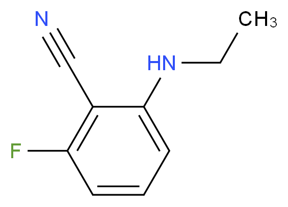 2-(ethylamino)-6-fluorobenzonitrile_分子结构_CAS_119584-72-4