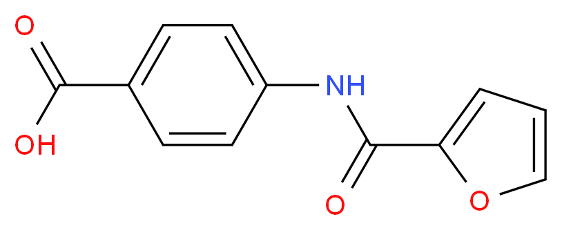 4-(furan-2-amido)benzoic acid_分子结构_CAS_5768-34-3