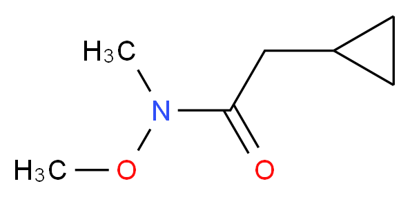 2-cyclopropyl-N-methoxy-N-methylacetamide_分子结构_CAS_227322-00-1