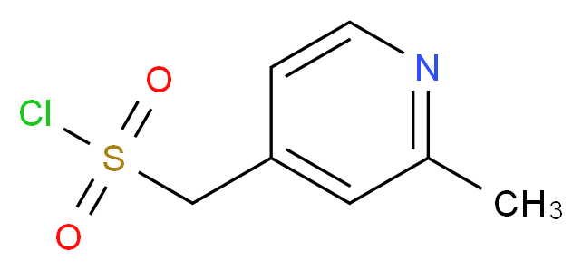 (2-methylpyridin-4-yl)methanesulfonyl chloride_分子结构_CAS_1196146-20-9