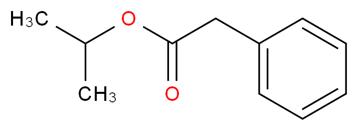 propan-2-yl 2-phenylacetate_分子结构_CAS_4861-85-2