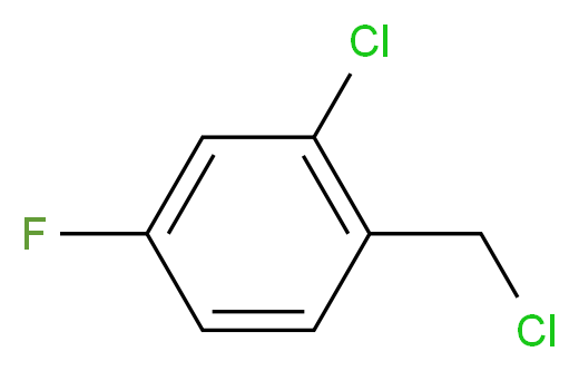 2-氯-4-氟苄基氯_分子结构_CAS_93286-22-7)