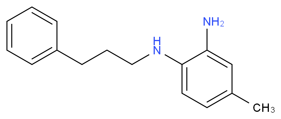 4-methyl-1-N-(3-phenylpropyl)benzene-1,2-diamine_分子结构_CAS_749886-87-1