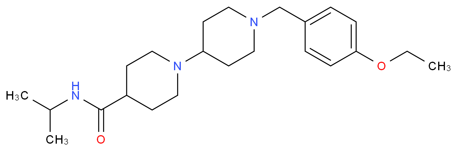 1'-(4-ethoxybenzyl)-N-isopropyl-1,4'-bipiperidine-4-carboxamide_分子结构_CAS_)