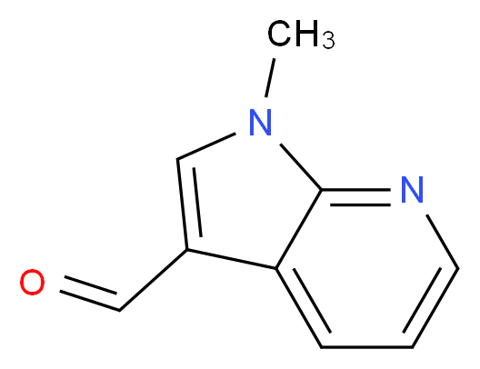 1-Methyl-1H-pyrrolo[2,3-b]pyridine-3-carbaldehyde_分子结构_CAS_171919-36-1)