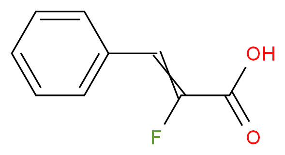 α-氟肉桂酸_分子结构_CAS_350-90-3)