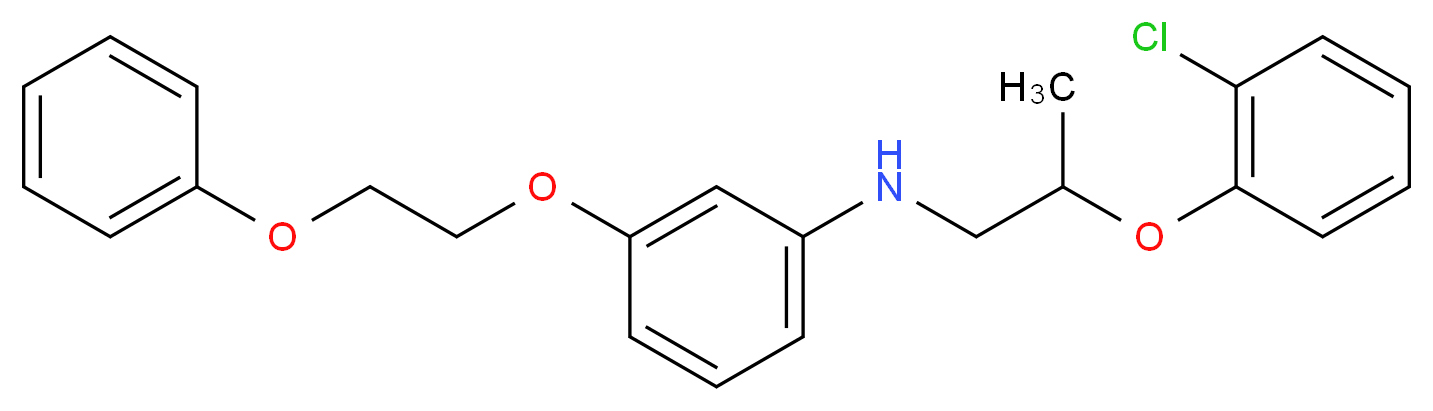 N-[2-(2-Chlorophenoxy)propyl]-3-(2-phenoxyethoxy)aniline_分子结构_CAS_)
