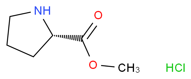 methyl (2S)-pyrrolidine-2-carboxylate hydrochloride_分子结构_CAS_2133-40-6