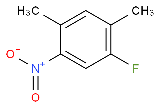 1-fluoro-2,4-dimethyl-5-nitrobenzene_分子结构_CAS_345-22-2