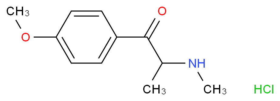 1-(4-methoxyphenyl)-2-(methylamino)propan-1-one hydrochloride_分子结构_CAS_879665-92-6