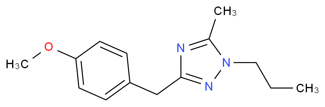 3-(4-methoxybenzyl)-5-methyl-1-propyl-1H-1,2,4-triazole_分子结构_CAS_)