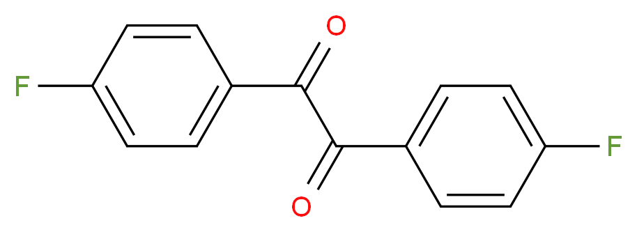 bis(4-fluorophenyl)ethane-1,2-dione_分子结构_CAS_579-39-5