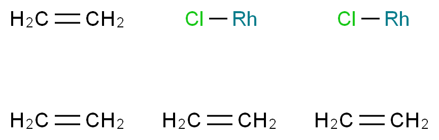 bis(chlororhodium); tetrakis(ethene)_分子结构_CAS_12081-16-2