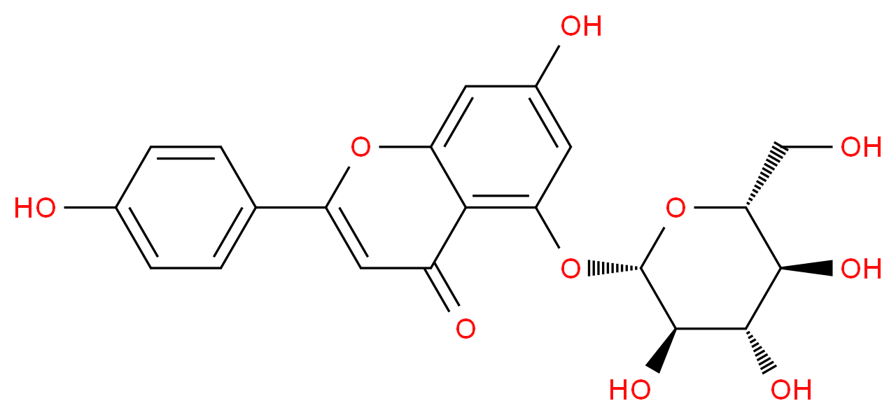 Apigenin 5-O-glucoside_分子结构_CAS_28757-27-9)