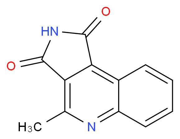 4-methyl-1H,2H,3H-pyrrolo[3,4-c]quinoline-1,3-dione_分子结构_CAS_27295-64-3