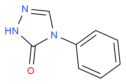 4-phenyl-4,5-dihydro-1H-1,2,4-triazol-5-one_分子结构_CAS_1008-30-6