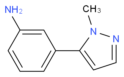 3-(1-Methyl-1H-pyrazol-5-yl)aniline 97%_分子结构_CAS_910037-08-0)