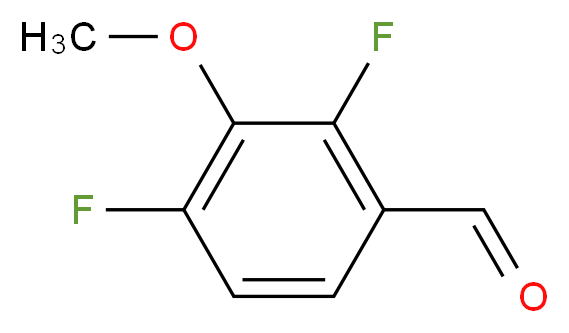 2,4-difluoro-3-methoxybenzaldehyde_分子结构_CAS_870837-66-4