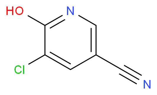 5-Chloro-6-hydroxynicotinonitrile_分子结构_CAS_19840-46-1)