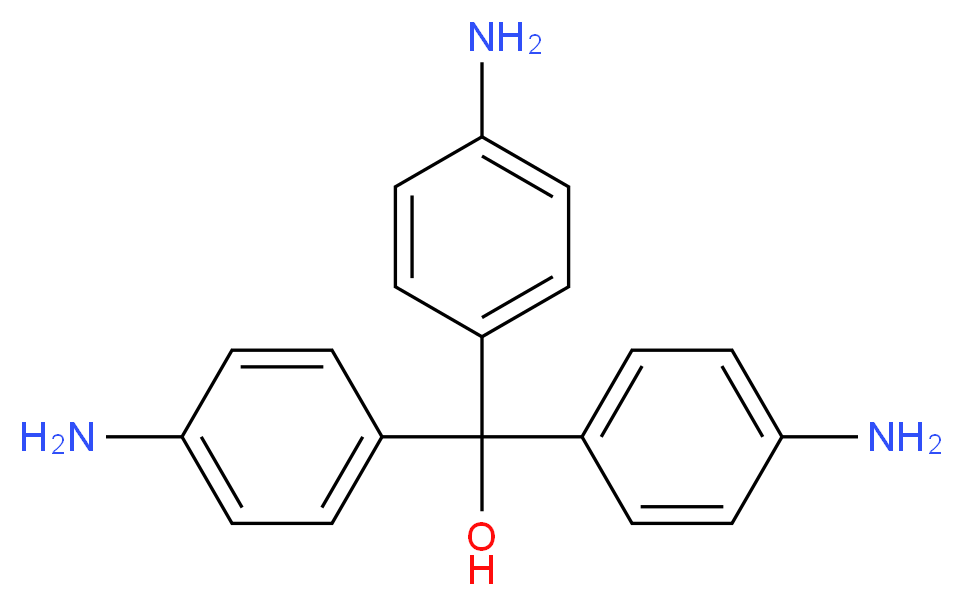 tris(4-aminophenyl)methanol_分子结构_CAS_467-62-9