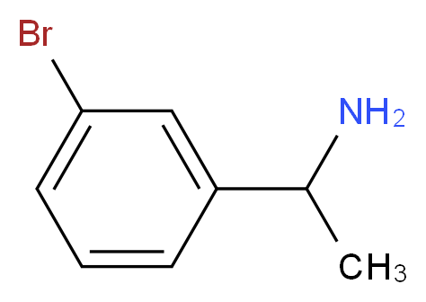 1-(3-Bromophenyl)ethanamine_分子结构_CAS_176707-77-0)