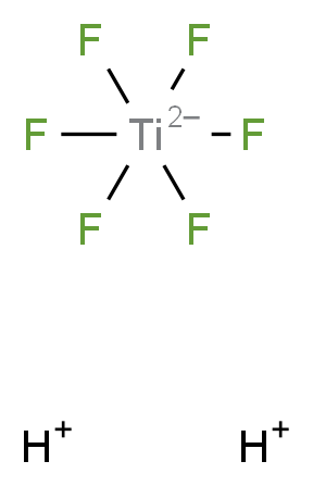 HEXAFLUOROTITANIC ACID, 60% SOLUTION_分子结构_CAS_17439-11-1)