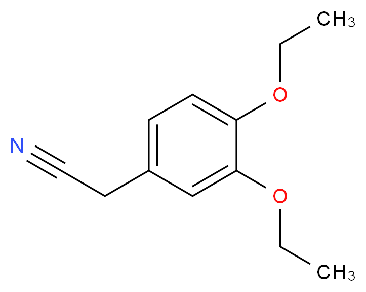 3,4-Diethoxyphenylacetonitrile_分子结构_CAS_27472-21-5)