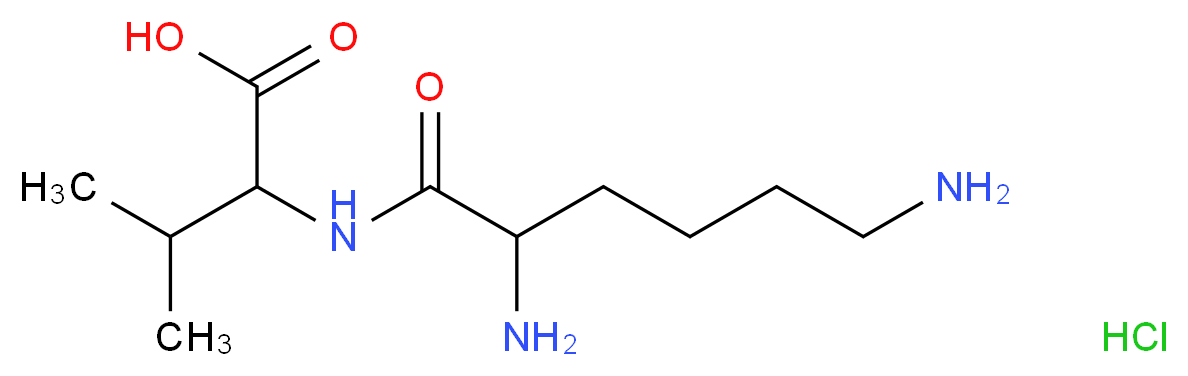 2-(2,6-diaminohexanamido)-3-methylbutanoic acid hydrochloride_分子结构_CAS_92218-55-8