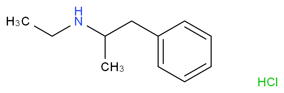 ethyl(1-phenylpropan-2-yl)amine hydrochloride_分子结构_CAS_16105-78-5