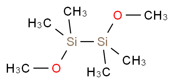 1,2-二甲氧基-1,1,2,2-四甲基二硅烷_分子结构_CAS_10124-62-6)