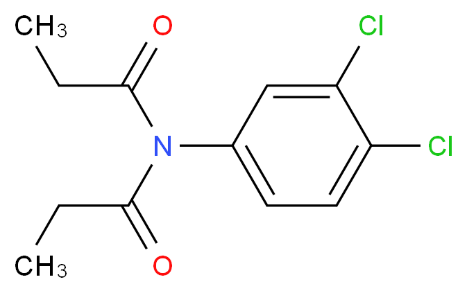 N-(3,4-dichlorophenyl)-N-propanoylpropanamide_分子结构_CAS_954-24-5