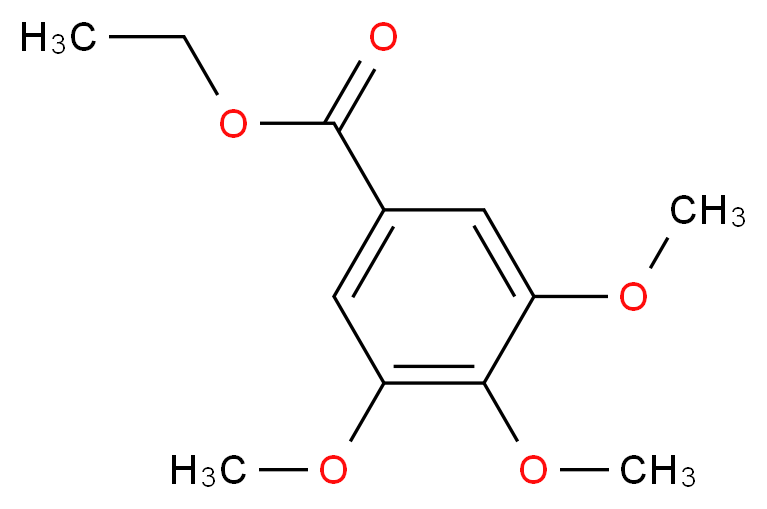 3,4,5-三甲氧基苯甲酸乙酯_分子结构_CAS_6178-44-5)
