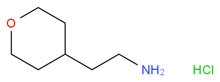 2-(oxan-4-yl)ethan-1-amine hydrochloride_分子结构_CAS_389621-77-6