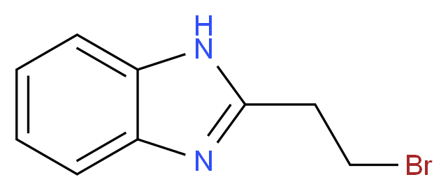 2-(2-bromoethyl)-1H-1,3-benzodiazole_分子结构_CAS_4078-54-0