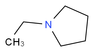 1-ethylpyrrolidine_分子结构_CAS_7335-06-0