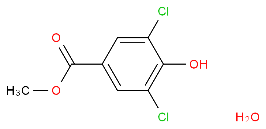 methyl 3,5-dichloro-4-hydroxybenzoate hydrate_分子结构_CAS_)