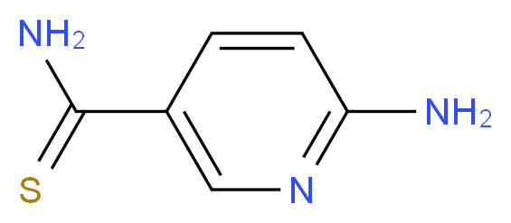 6-aminopyridine-3-carbothioamide_分子结构_CAS_53268-33-0)