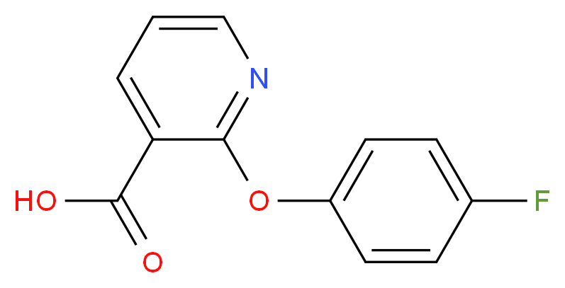 2-(4-Fluorophenoxy)nicotinic acid 97%_分子结构_CAS_)