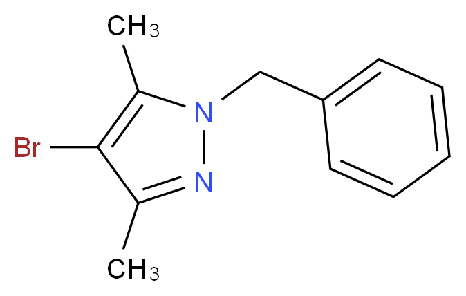 1-benzyl-4-bromo-3,5-dimethyl-1H-pyrazole_分子结构_CAS_)