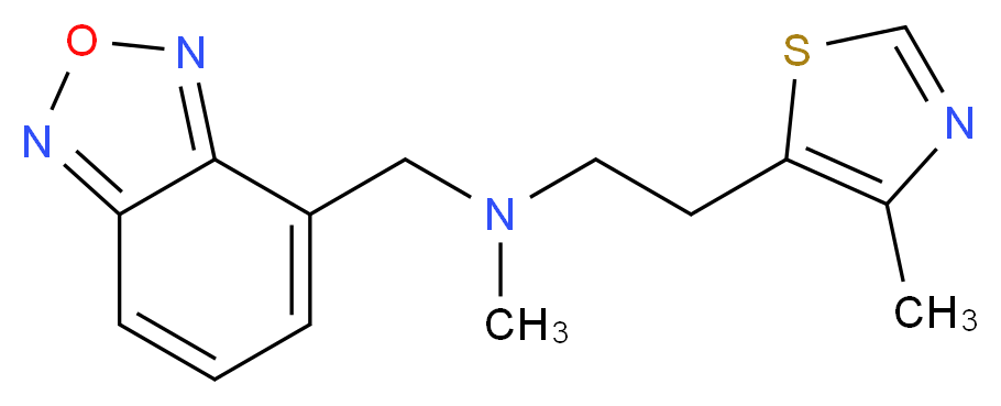 (2,1,3-benzoxadiazol-4-ylmethyl)methyl[2-(4-methyl-1,3-thiazol-5-yl)ethyl]amine_分子结构_CAS_)