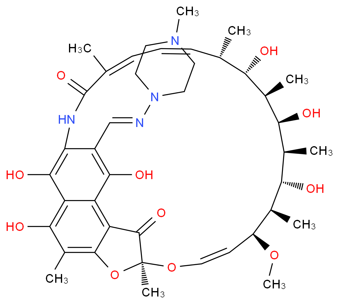 25-Desacetyl Rifampicin_分子结构_CAS_16783-99-6)