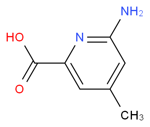 6-amino-4-methylpyridine-2-carboxylic acid_分子结构_CAS_1060804-80-9