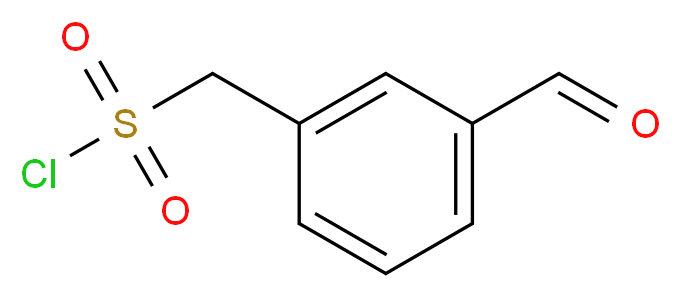 (3-formylphenyl)methanesulfonyl chloride_分子结构_CAS_1196153-71-5